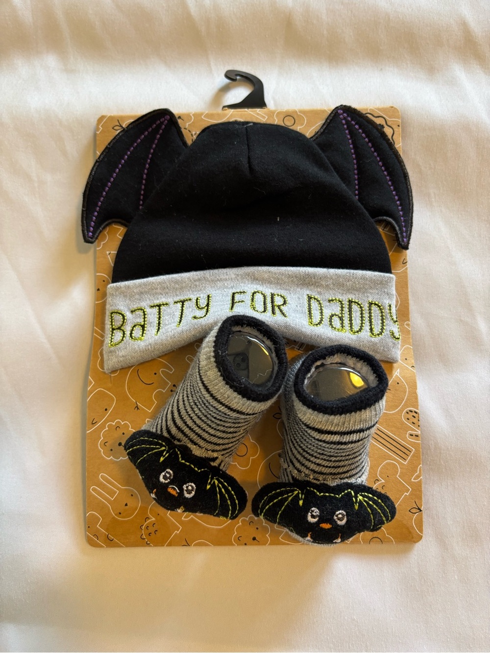 Baby Essentials Halloween Hat and Rattle Socks (0-12M)